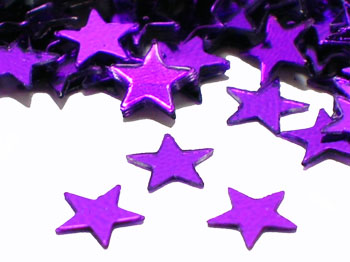 Star Confetti, Purple 3/16